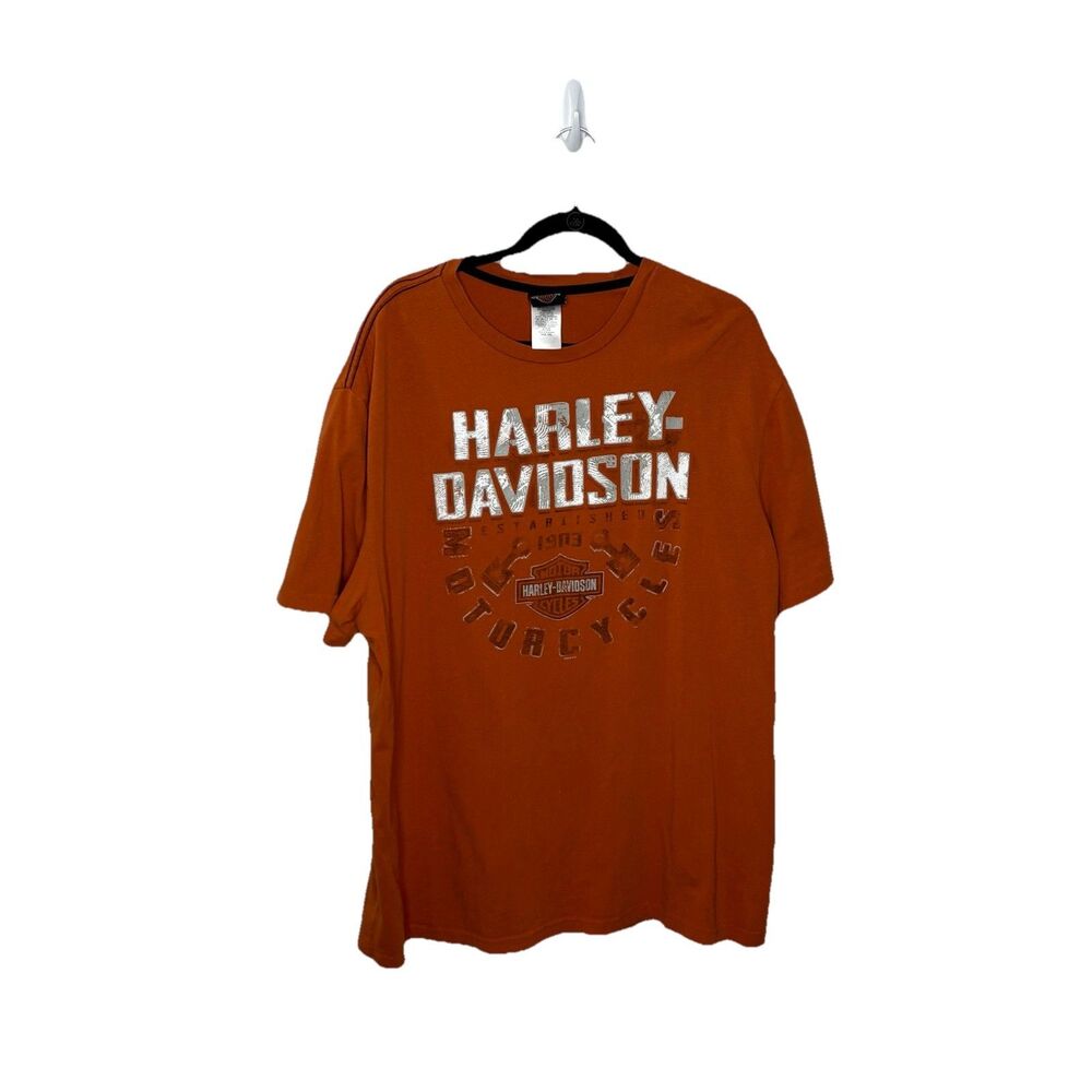 Harley Davidson Orange Panama City Beach Florida Graphic Size XXL Mens